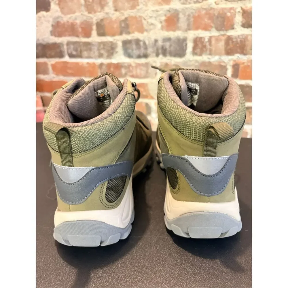 PACIFIC MOUNTAIN • BOULDER Olive Green Waterproof Hiking Ankle Boot • Ladies 9
